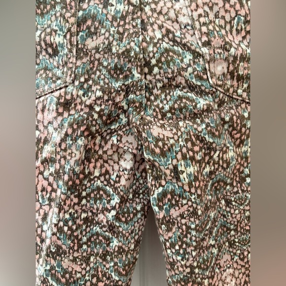 7 For all Mankind the skinny jeans in mosaic snake print size 28 pastel - Picture 5 of 16